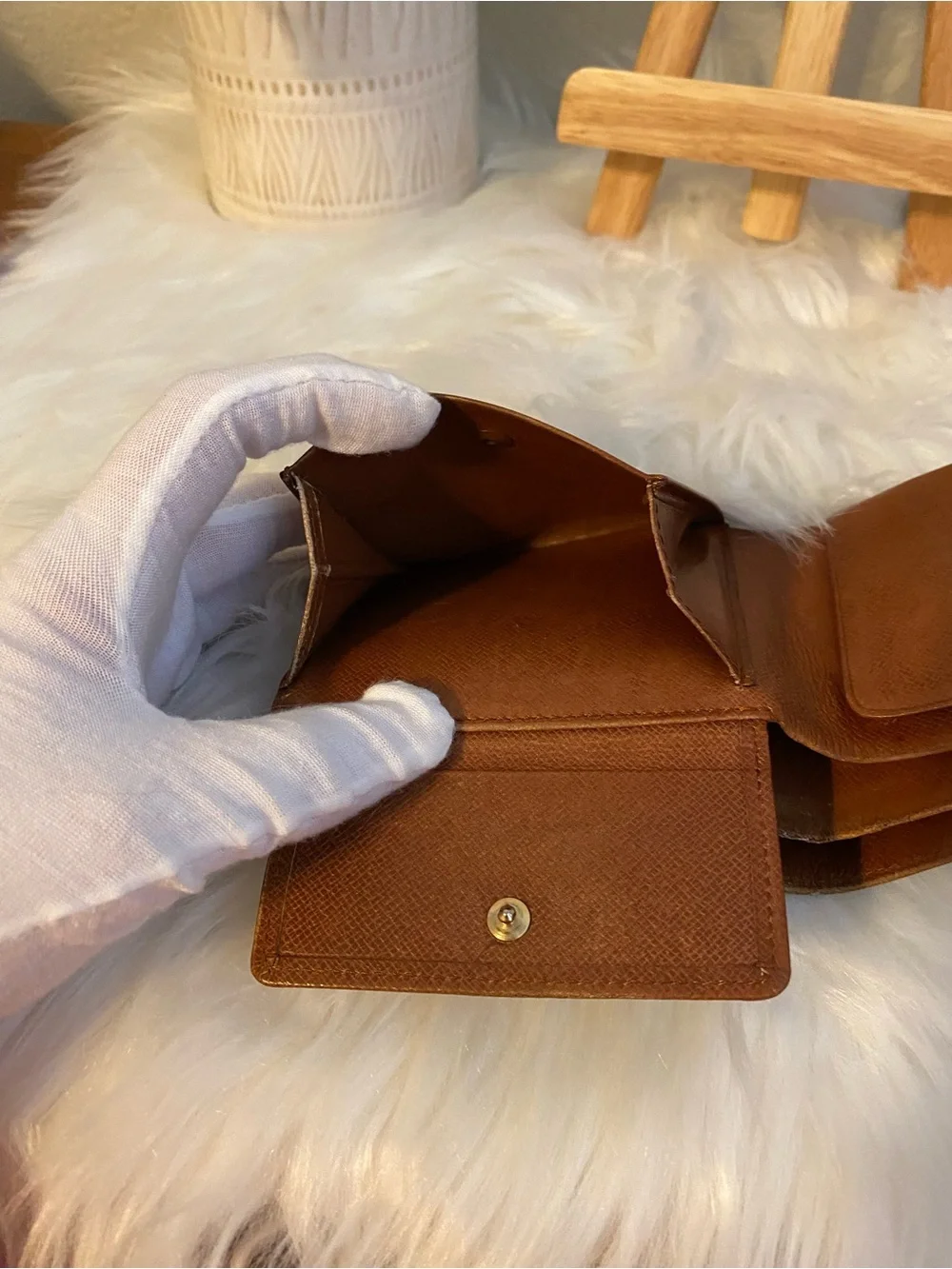 Louis Vuitton Monogram Canvas Wallet - Dark Brown & Gold Monogram